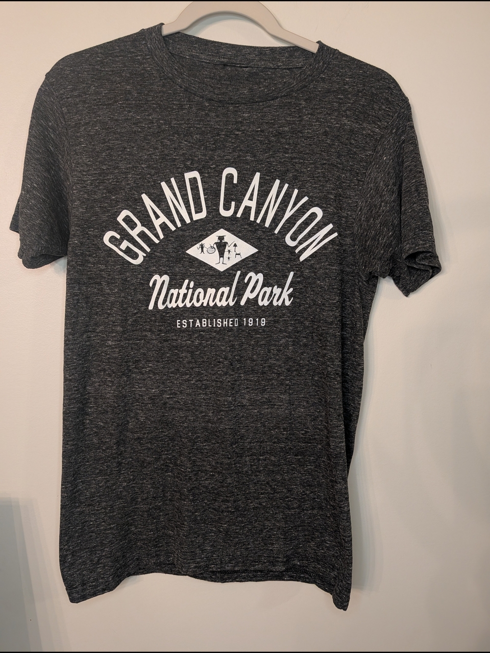 Grand Canyon National Park Graphic Tee - Charcoal with White Print